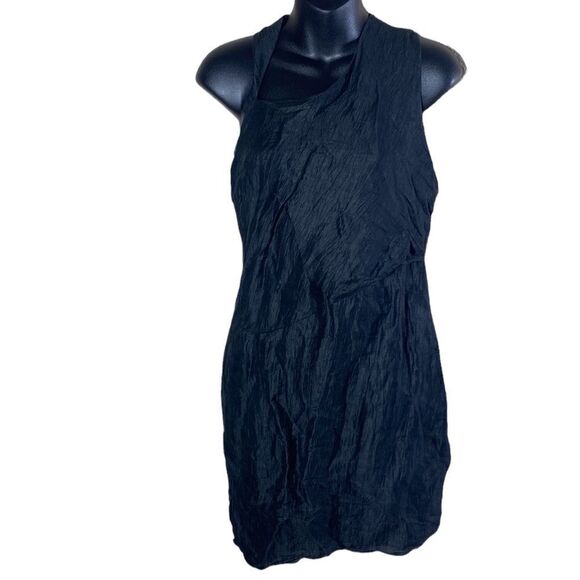 Helmut lang lucid linen silk blend assymetrical dress 2 fairycore Whimsigoth - Picture 3 of 11
